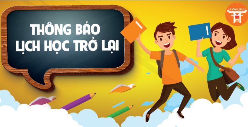 Thông báo việc cho trẻ mầm non được trở lại trường học trực tiếp